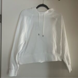 Target White Cropped Drawstring Hoodie